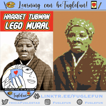 Preview of Harriet Tubman Black History Lego Mural