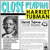 Harriet Tubman Close Reading | 3rd-6th Grade | Black Histo