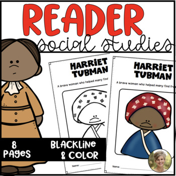 Preview of Harriet Tubman Biography Reader Black Women's History Kindergarten & First