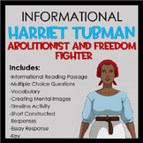Harriet Tubman Informational Activity Packet