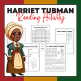 Harriet Tubman - Reading Activity Pack | Women's History M