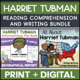 Harriet Tubman Reading Comprehension & Writing Activities 