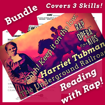 Preview of Harriet Tubman Reading Passage Activities and Biography Bundle