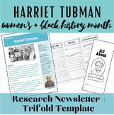 Harriet Tubman Research Reading Passages + Report Template