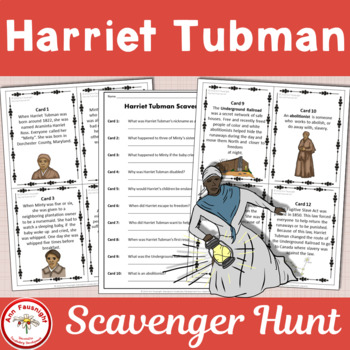 Preview of Harriet Tubman Scavenger Hunt