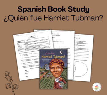 Preview of Harriet Tubman Spanish Book Study Packet