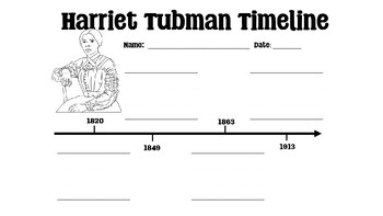 Preview of Harriet Tubman Timeline
