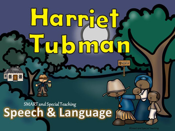 Preview of Black History Speech Therapy & Special Education Bundle Harriet Tubman Bundle