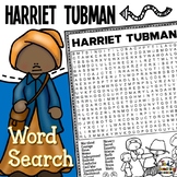 Harriet Tubman Word Search Puzzle Black History Month Word