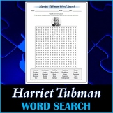 Harriet Tubman Word Search Puzzle