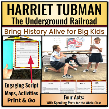 Preview of Harriet Tubman and the Underground Railroad: Slavery, Abolition, Hands-On