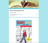 Harriet the Spy Book Test Google Form - Digital Learning