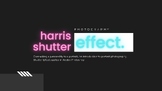 Harris Shutter Effect Photoshop Project
