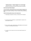 Harrison Bergeron Literary Analysis Questions and Essay