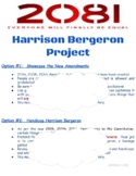 Harrison Bergeron Project summative assignment end of unit idea