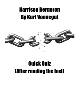 Preview of Harrison Bergeron Short Quiz Google Form 