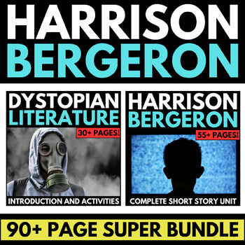 Preview of Harrison Bergeron - Middle School Short Story Unit - Dystopian Literature Intro