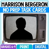 Harrison Bergeron by Kurt Vonnegut - Short Story Task Card