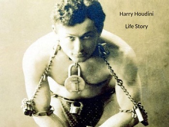 Preview of Harry Houdini - Power Point full life story famous escapes review pictures