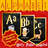 Harry Potter Alphabet Posters Gold and Black Letters