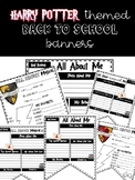 Harry Potter Back to School About Me Banners - All About Me