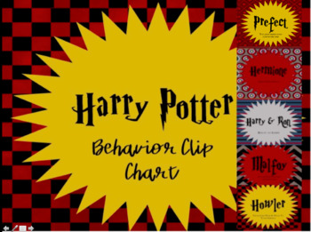 Harry Potter Behavior Chart