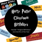 Magical Wizarding Potter - Birthday Bulletin Board Set