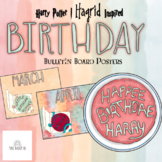 Harry Potter Birthday Bulletin | Hagrid Inspired |  Printable