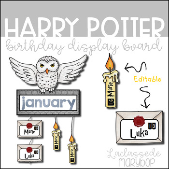 Harry Potter - Set 10 bougies anniversaire Kawaii