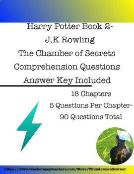 Preview of Harry Potter-Book 2-The Chamber of Secrets Comprehension Questions-ANSWER KEY