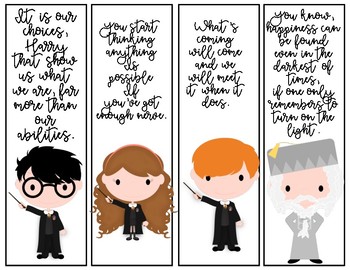 harry potter bookmarks by frugal in fifth teachers pay