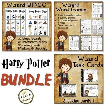 harry potter games and activities bundle 1 printable by pickn teach