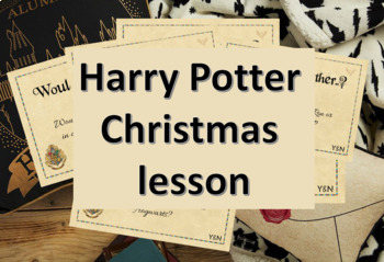 Preview of Harry Potter Christmas lesson