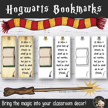Wizards Classroom Bookmarks by Mrs Recht's Virtual Classroom | TpT
