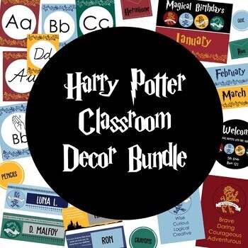 Preview of Magical Wizarding Potter - Classroom Decor Bundle