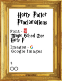 Harry Potter - Classroom Decrees (Rules)