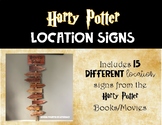 Harry Potter Classroom Sign Decor - Book Locations