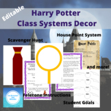 Harry Potter Classroom Systems Decor
