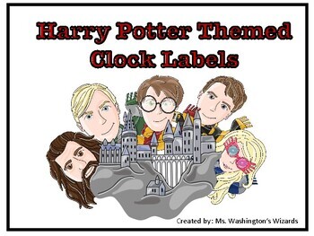 Preview of Harry Potter Clock Labels