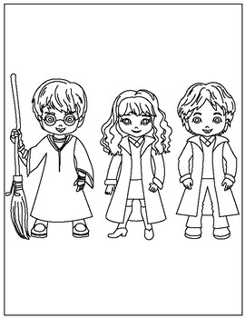 Harry Potter Coloring Book for Kids by Rozis | TPT