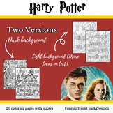 Harry Potter Mindful Coloring Activities - Harry Potter Qu