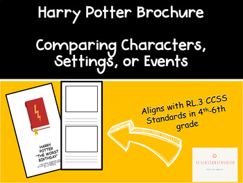 Preview of Harry Potter Compare Characters, Settings, and Events