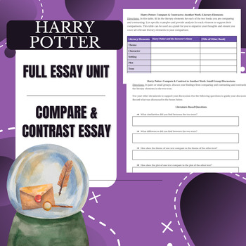 Preview of Harry Potter: Compare/Contrast UNIT w/ Formal Essay - NO PREP