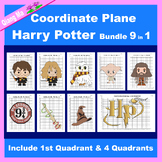 Harry Potter Coordinate Plane Graphing Picture: Bundle 9 in 1