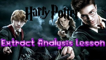Preview of Harry Potter Extract Analysis Lesson