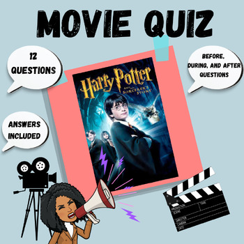 Preview of Harry Potter Film/Movie Quiz Questions PDF