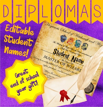 Preview of Harry Potter Hogwarts Diploma