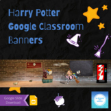 Harry Potter Hogwarts Google Classroom Banners Headers