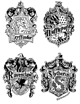 Harry Potter House Colours Plate