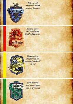 Harry Potter House Group Labels or Nametags by Madeline ...